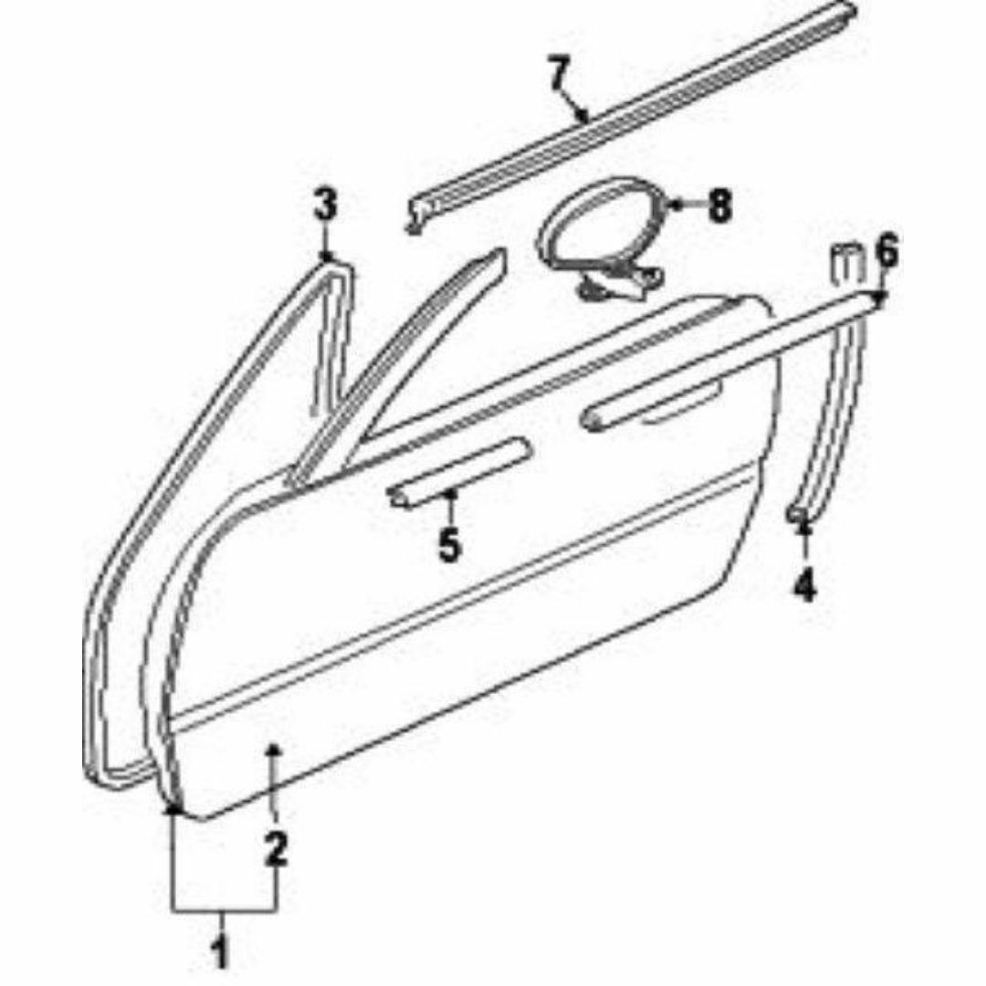 マツダ(マツダ)のマツダ ロードスター ドア ウェザーストリップ(L) 自動車/バイクの自動車(車種別パーツ)の商品写真