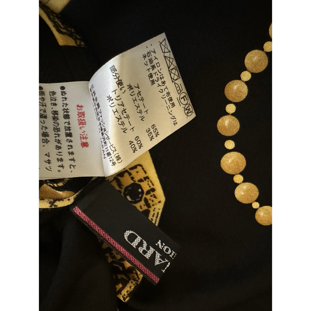 レオナール♡BLACK GOLDワンピース ひざ丈ワンピース レオナール♡BLACK GOLDワンピース ひざ丈ワンピース