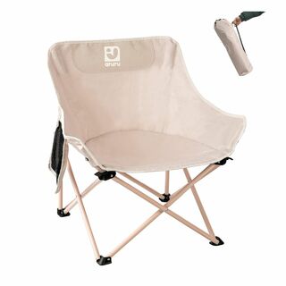 【色: ピンク】aruruキャンプ椅子，アウトドア折りたたみローチェア，コンパク(テーブル/チェア)