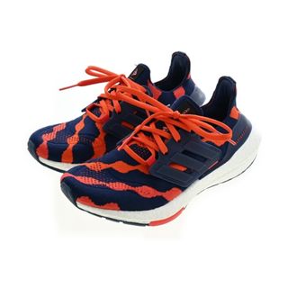 アディダス(adidas)のadidas アディダス スニーカー 22.5cm 紺xオレンジ 【古着】【中古】(スニーカー)