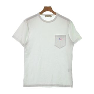 MAISON KITSUNE メゾンキツネ Tシャツ・カットソー S 白 【古着】【中古】(Tシャツ/カットソー(半袖/袖なし))