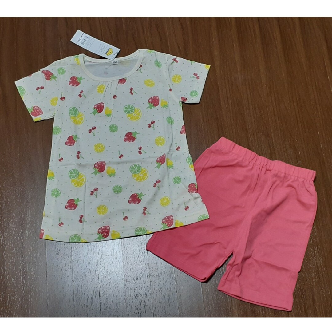 AEON(イオン)の【100㎝】女児 半袖パジャマ キッズ/ベビー/マタニティのキッズ服女の子用(90cm~)(パジャマ)の商品写真