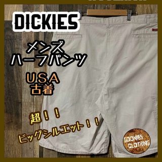 ディッキーズ(Dickies)のディッキーズ メンズ ベージュ 42 3XL ハーフパンツ USA古着 90s(ショートパンツ)