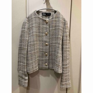 ZARA ノーカラージャケット