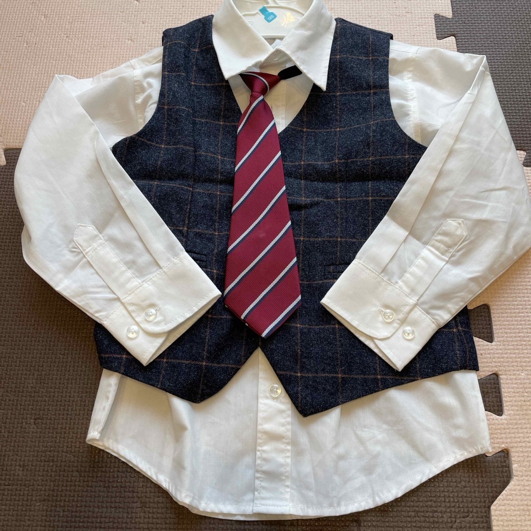 スーツ5点セット110〜120 キッズ/ベビー/マタニティのキッズ服男の子用(90cm~)(ドレス/フォーマル)の商品写真