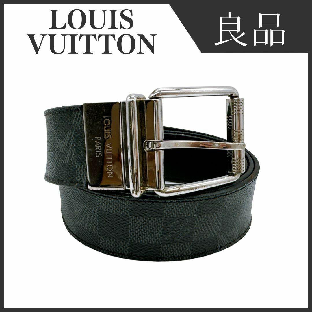 LOUIS VUITTON(ルイヴィトン)のルイヴィトン M9156 サンチュール ダミエプリント リバーシブル ベルト メンズのファッション小物(ベルト)の商品写真