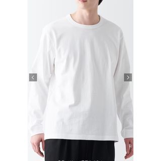 MUJI (無印良品) - 洗いざらし太番手クルーネック長袖Tシャツ