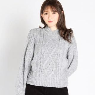 ウィゴー(WEGO)のWEGO ロービングハイネックケーブルニット BR18WN11-L006(ニット/セーター)