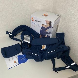 エルゴベビー(Ergobaby)のergobaby エルゴベビー オムニブリーズ 抱っこひも ミッドナイトブルー(抱っこひも/おんぶひも)