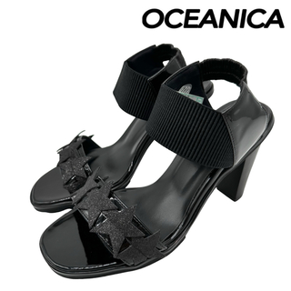 〈極美品〉OCEANICA オセアニカ【24cm】サンダル 黒 ブラック(サンダル)