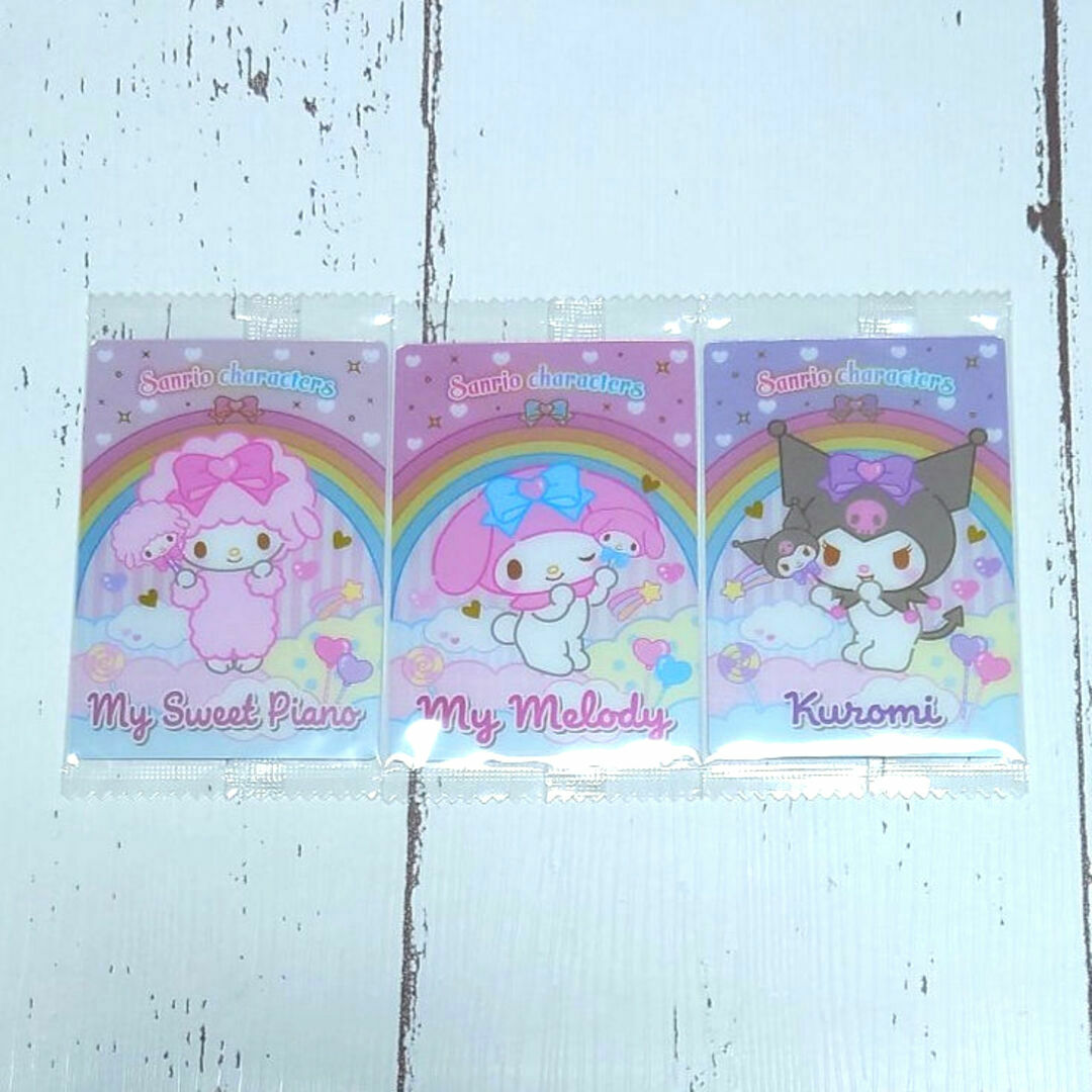 サンリオウエハースカード６　３枚セット エンタメ/ホビーのおもちゃ/ぬいぐるみ(キャラクターグッズ)の商品写真