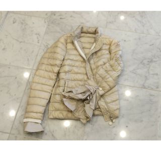 モンクレール(MONCLER)のmoncler S seina 1 ライトダウンジャケット ライトベージュ(ダウンジャケット)