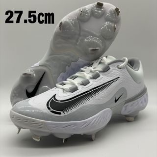 ナイキ(NIKE)のNIKE 野球　スパイク　金具　ホワイト 白 27.5㎝ ローカット 軽量(シューズ)