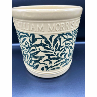 ウィリアム・モリス(William Morris)の【ウィリアム モリス】リーフシリンダー 20 グリーン クリーム 可愛い 植木鉢(プランター)