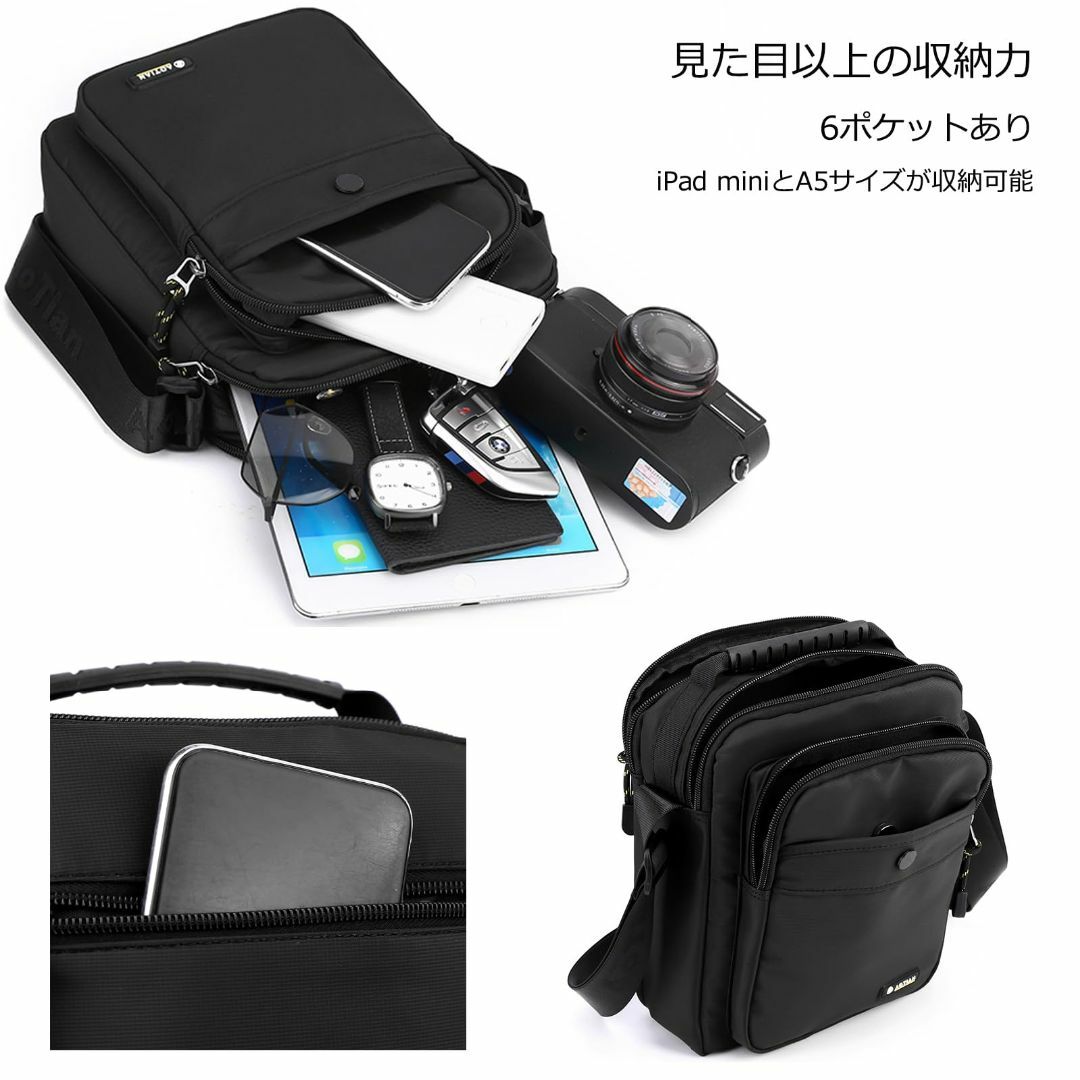 【特価セール】[manukori] ショルダーバッグ メンズ 小さめ ナイロンバ メンズのバッグ(その他)の商品写真