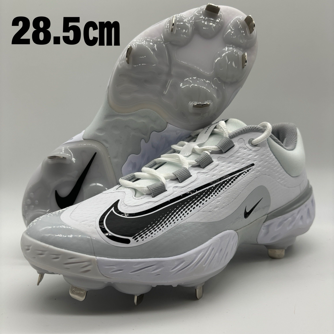 NIKE - NIKE 野球 スパイク 金具 ホワイト 白 28.5㎝ ローカット NIKE - NIKE 野球 スパイク 金具 ホワイト 白 28.5㎝ ローカット