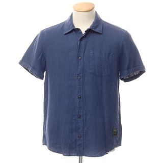 【中古】スコッチアンドソーダ SCOTCH & SODA リネン 半袖シャツ ネイビー系【サイズS】【メンズ】