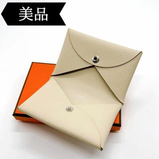 エルメス(Hermes)の◇エルメス◇ヴォーエプソン/カルヴィ/カードケース/刻印:U/名刺入れ/ブランド(名刺入れ/定期入れ)