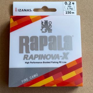 ラパラ(RAPALA)のRapala ラパラ ラピノヴァX カモカラー 150m 0.2号/6.0lb (釣り糸/ライン)