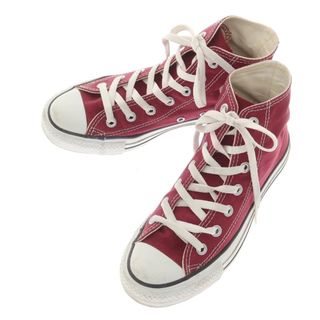 コンバース(CONVERSE)の【中古】コンバース CONVERSE オールスター ハイカット スニーカー ワインレッド【サイズ24cm】【レディース】(スニーカー)