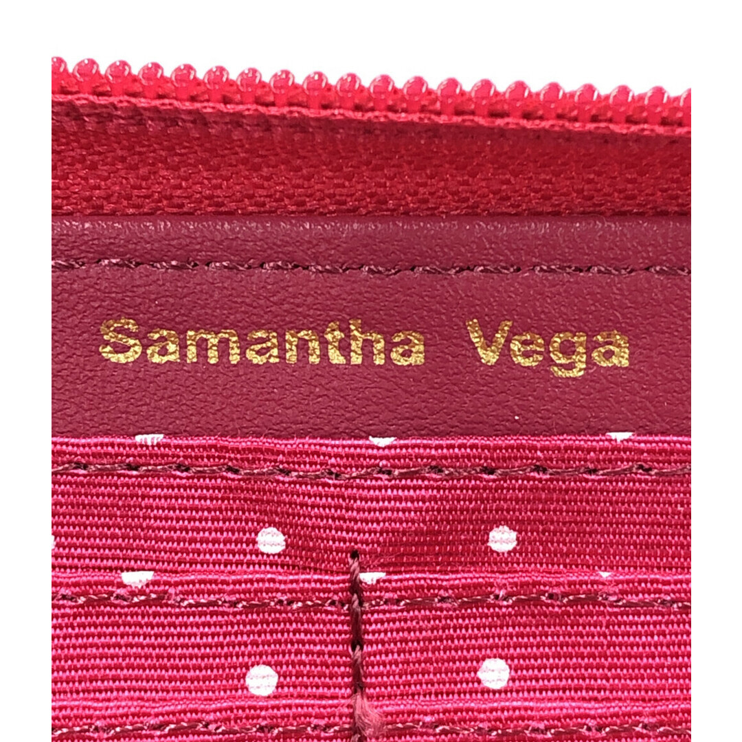 Samantha Vega(サマンサベガ)の美品 サマンサベガ ラウンドファスナー長財布 リボン スタッズ レディース レディースのファッション小物(財布)の商品写真