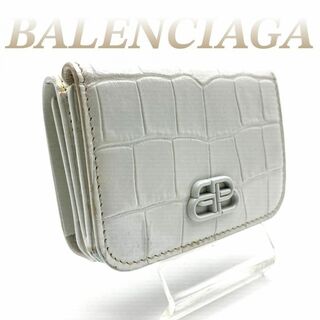 バレンシアガ(Balenciaga)のバレンシアガ 三つ折財布 レザー ホワイト 60410(財布)