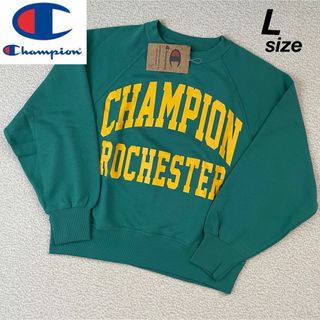 Champion - 【定価6600円】Champion カレッジロゴ スウェット トレーナー 緑 L