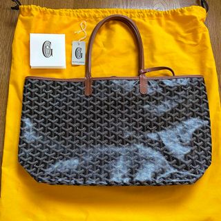 ゴヤール(GOYARD)のゴヤール　サンルイ　PM  黒×茶(トートバッグ)