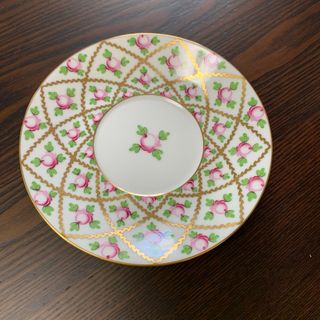 ヘレンド(Herend)のヘレンド セーブル風 金彩小薔薇 ミニプレート14cm(食器)