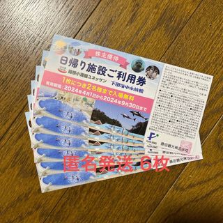 藤田観光 株主優待券 6枚 箱根小涌園ユネッサン 下田海中水族館(その他)