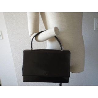 プラダ(PRADA)の●14万PRADAプラダ総レザー革ハンドバッグ外ポケ卒園入園入学●良美品(ハンドバッグ)