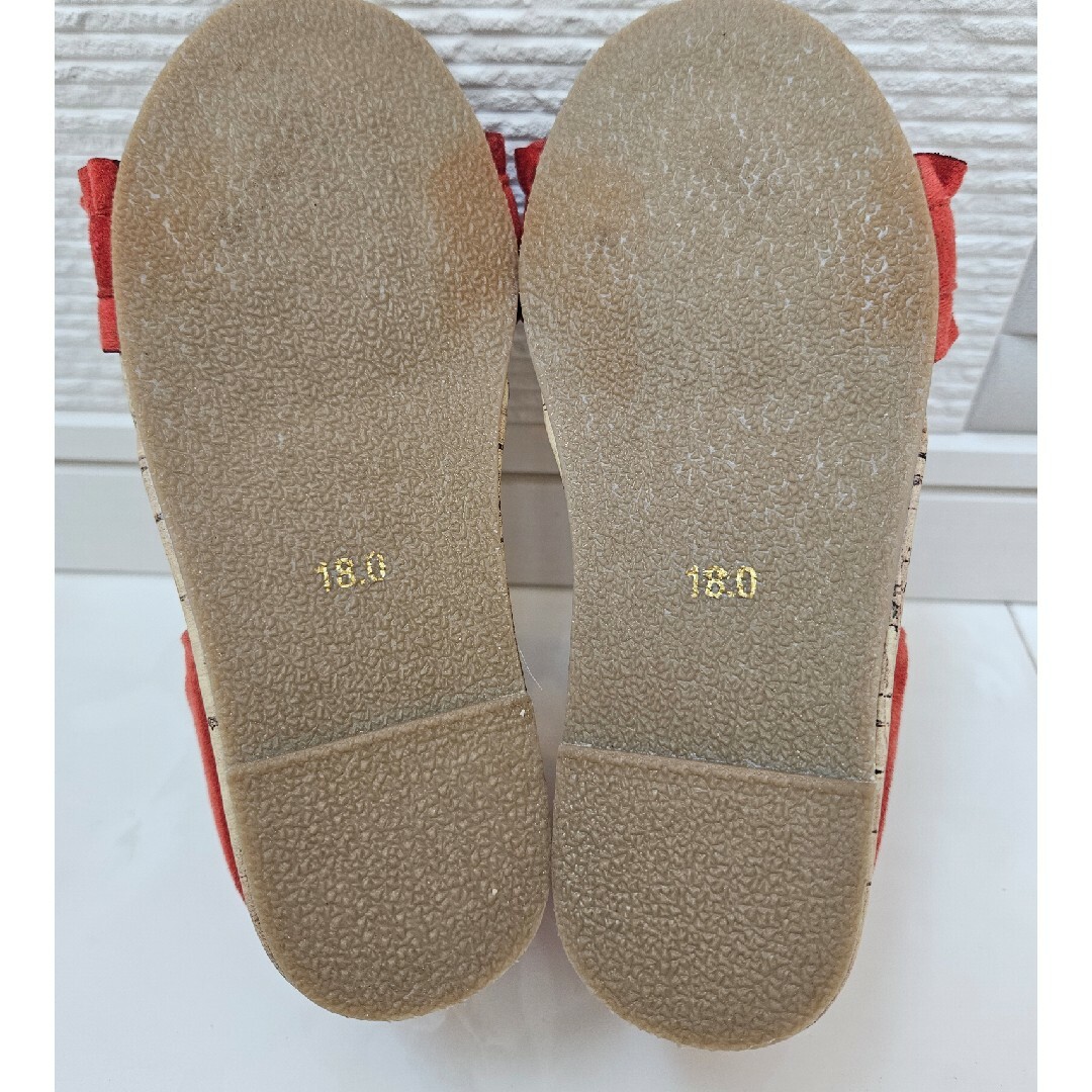 テラコッタ♡キッズサンダル キッズ/ベビー/マタニティのキッズ靴/シューズ(15cm~)(サンダル)の商品写真
