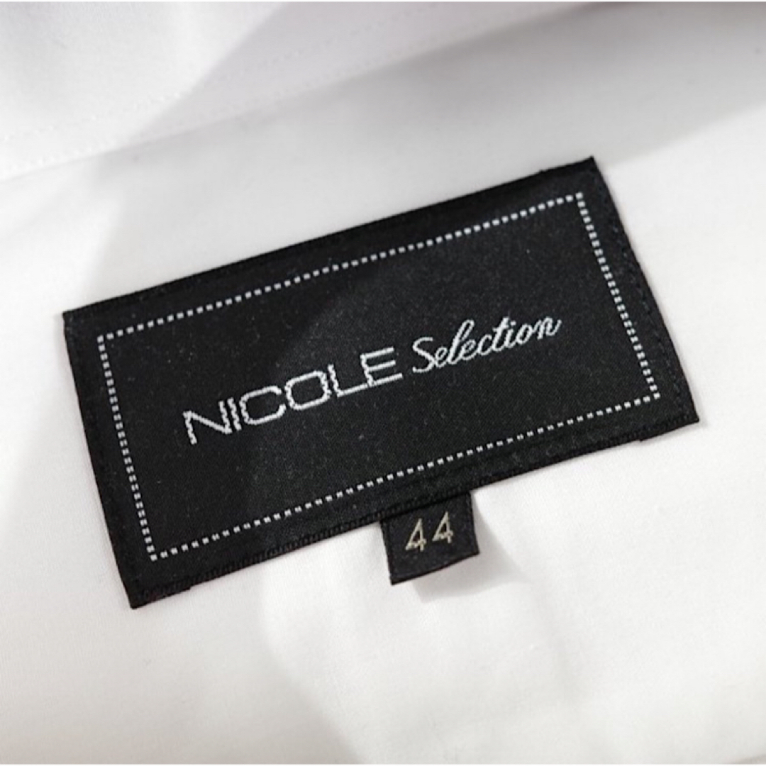 NICOLE(ニコル)の【新品】NICOLE selection ニコル シャツ ホワイト Sサイズ メンズのトップス(シャツ)の商品写真