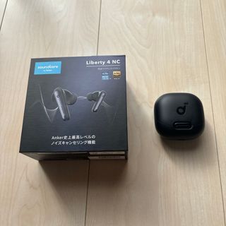 アンカー(Anker)の【美品】soundcore イヤホン LIBERTY 4 NC BLACK(ヘッドフォン/イヤフォン)