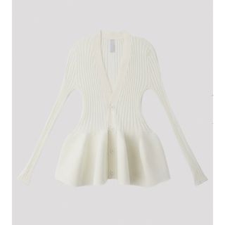 プリーツプリーズイッセイミヤケ(PLEATS PLEASE ISSEY MIYAKE)の新品　CFCL POTTERY CARDIGAN ホワイト　伊勢丹限定(カーディガン)