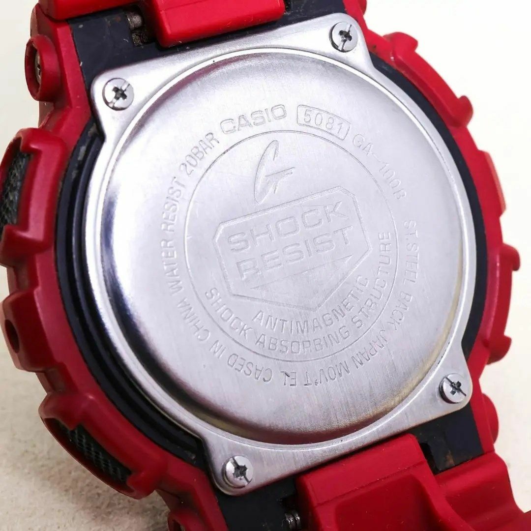 G-SHOCK(ジーショック)の《人気》G-SHOCK 腕時計 レッド アナデジ ライト メンズ QZ マットj メンズの時計(腕時計(デジタル))の商品写真