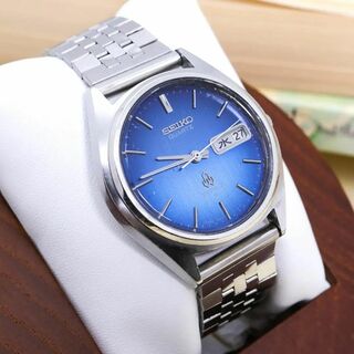 セイコー(SEIKO)の《希少》SEIKO TYPE2 腕時計 ブルー ヴィンテージ レア デイデイトi(腕時計(アナログ))