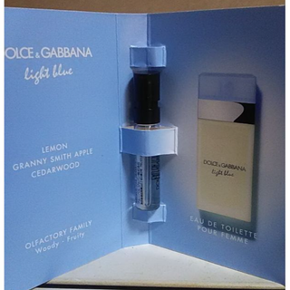 ドルチェアンドガッバーナ(DOLCE&GABBANA)のDOLCE & GABBANA★ライトブルーオードトワレ1.5ml(香水(女性用))