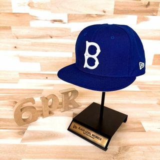 ニューエラー(NEW ERA)の稀少【ニューエラ×モマ】限定コラボ ブルックリン・ドジャース キャップ 青×白(キャップ)