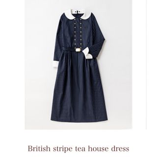 ジェーンマープル(JaneMarple)のjanemarple britishstripe tea house dress(ロングワンピース/マキシワンピース)