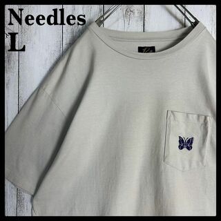 Needles - 【入手困難】ニードルス☆パピヨン刺繍ロゴ ポケットTシャツ ...