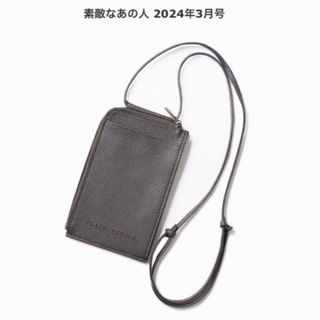 プレインピープル(PLAIN PEOPLE)の【新品】PLAIN PEOPLE  レザー調お財布要らずの上品 スマホポシェット(iPhoneケース)