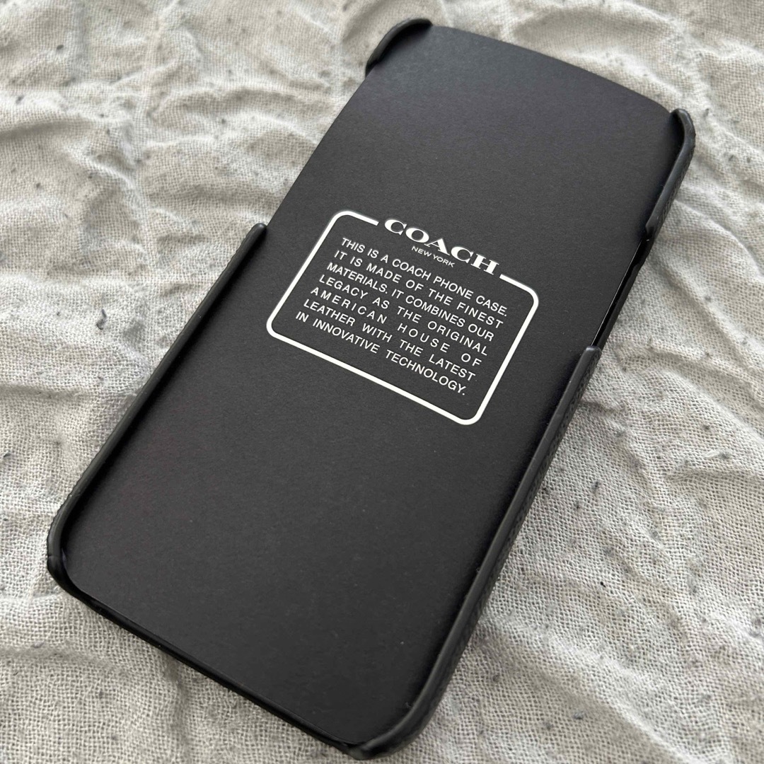 COACH(コーチ)の黒 コーチ COACH iPhone12 mini用スマホケース スマホ/家電/カメラのスマホアクセサリー(iPhoneケース)の商品写真