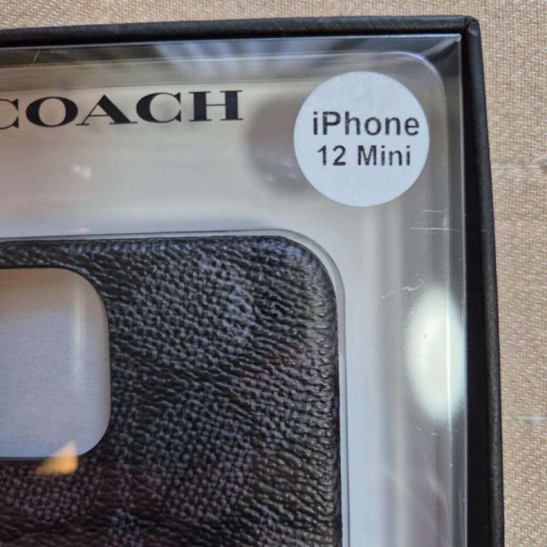COACH(コーチ)の黒 コーチ COACH iPhone12 mini用スマホケース スマホ/家電/カメラのスマホアクセサリー(iPhoneケース)の商品写真