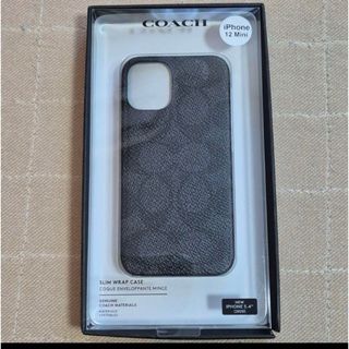 コーチ(COACH)の黒 コーチ COACH iPhone12 mini用スマホケース(iPhoneケース)