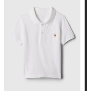 ベビーギャップ(babyGAP)のBabygap  ポロシャツ　ブラナンベア　白　24m  85〜90cm(Tシャツ/カットソー)