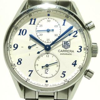 TAG Heuer - TAG Heuer(タグホイヤー) 腕時計 カレラヘリテージ CAS2111.BA0730 メンズ クロノグラフ/裏スケ 白