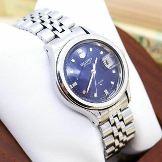 セイコー(SEIKO)の《希少》SEIKO chorus 腕時計 ブルー 機械式 自動巻き ヴィンテージ(腕時計)