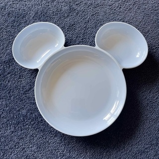 ディズニー(Disney)のミッキー メラミンセパレートプレート3枚セット(食器)