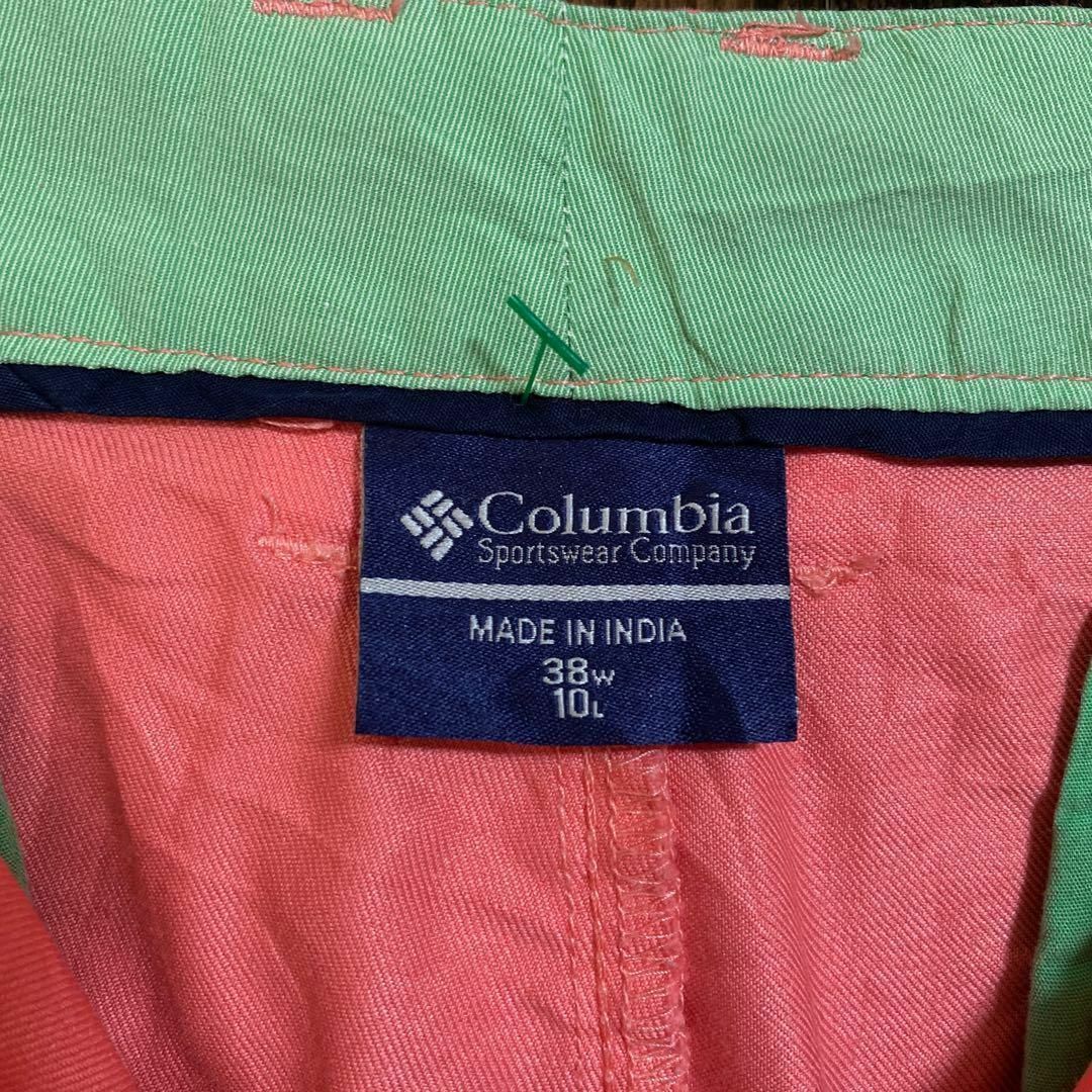 Columbia(コロンビア)のコロンビア メンズ ハーフ ピンク 38 XL チノ パンツ USA古着 90s メンズのパンツ(ショートパンツ)の商品写真